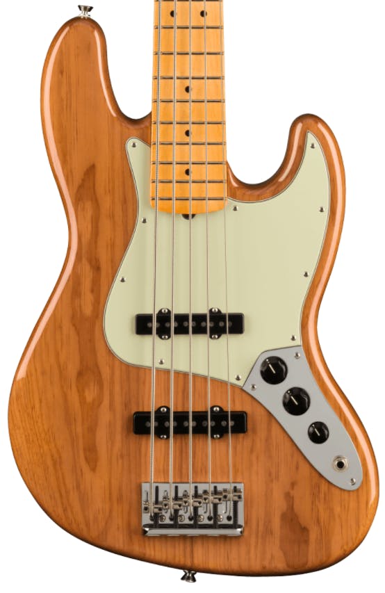 Fender American Professional II Jazz Bass Guitar V In Roasted Pine